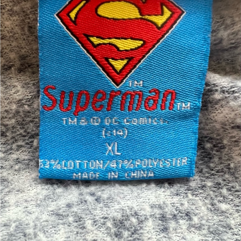 Superman (DC Comics) burnout fabric long sleeve t-shirt - Picture 4 of 4